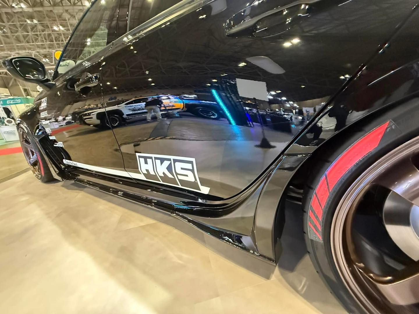 HKS FL5 Civic Type R Side Skirt Diffusers w Carbon Fiber | 53004-AH002